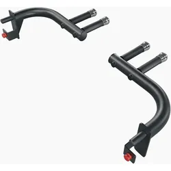 Sportstech Dip Bar aus Stahl, schwarz, rutschfest und höhenverstellbar mit zwei verschiedene Griffpositionen und einfache Montage am Power Rack SXM150/200