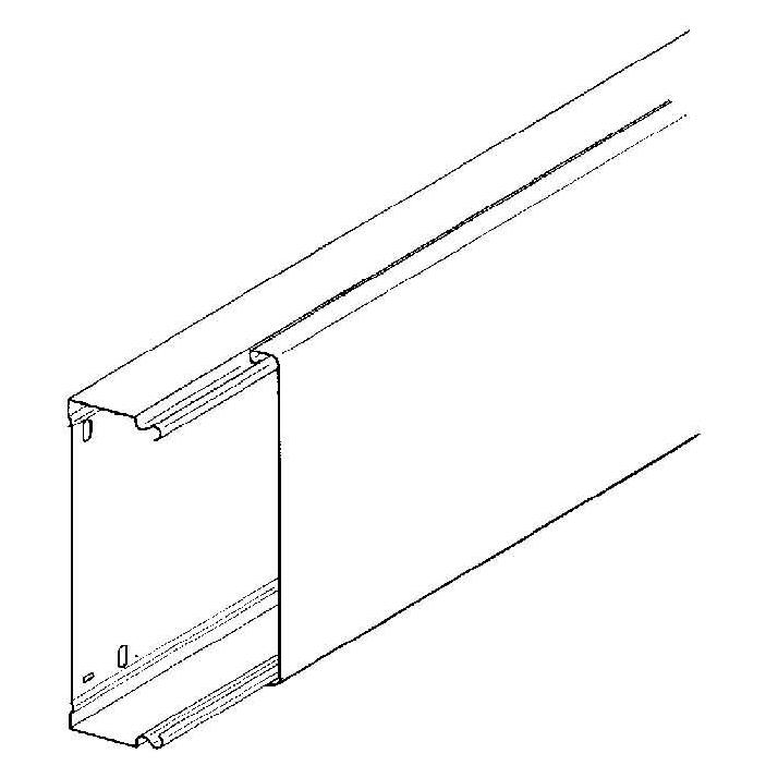 Niedax NIE LLK60.200 Leitungsschutzkanal mit Deckel 60x200x2000mm bandverz. (200 cm) (LLK60.200)