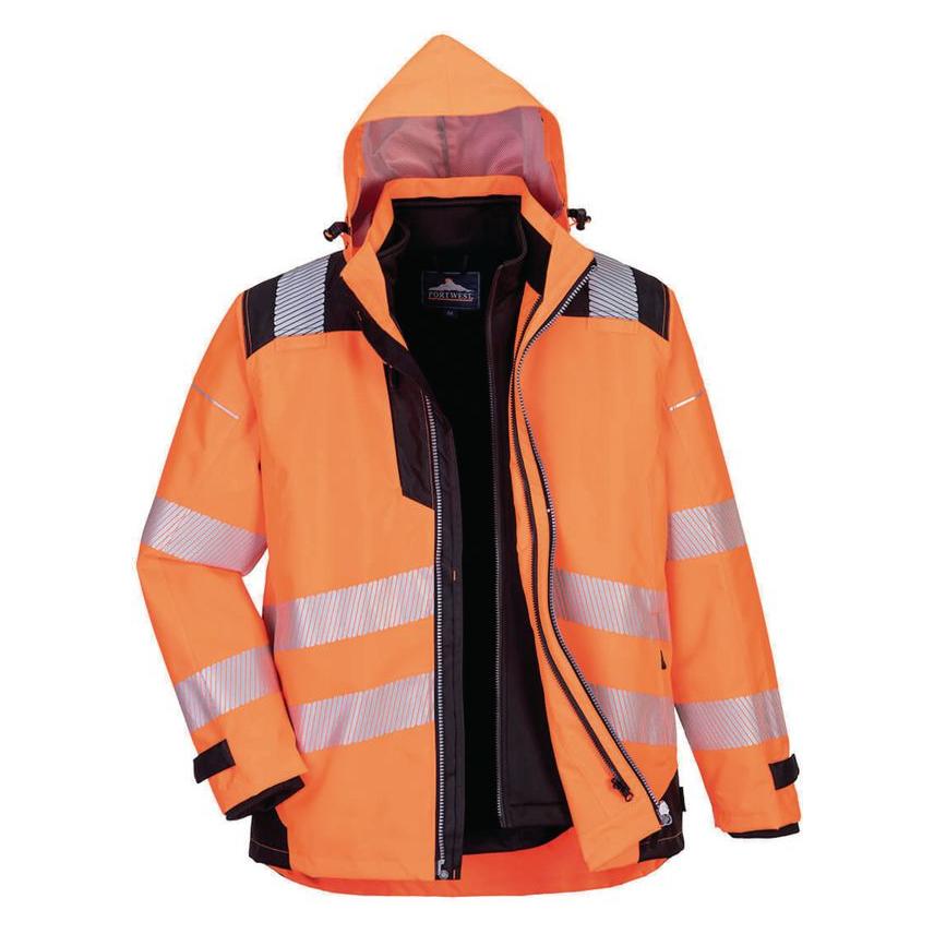 Portwest ARBEITSJACKE 3IN1 PW365OBR ORANGE M (M) (KUR 365O M)