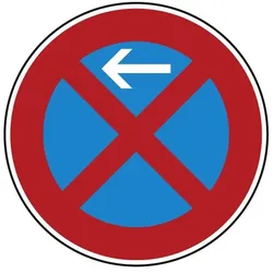 Verkehrszeichen Absolutes Haltverbot, Anfang