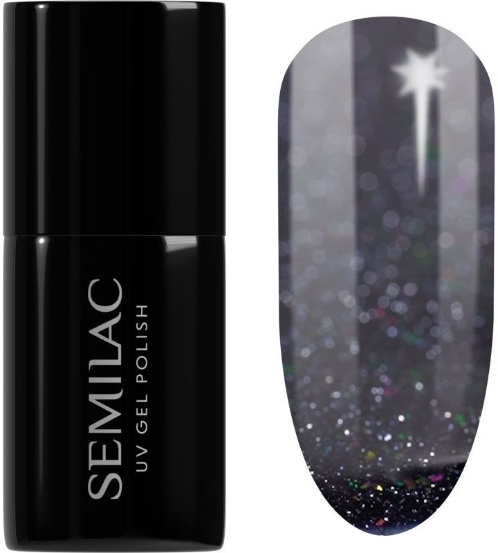 Semilac UV Hybrid Winter Collection gel nail polish for UV/LED hardening shade 611 Violet Night 7 ml