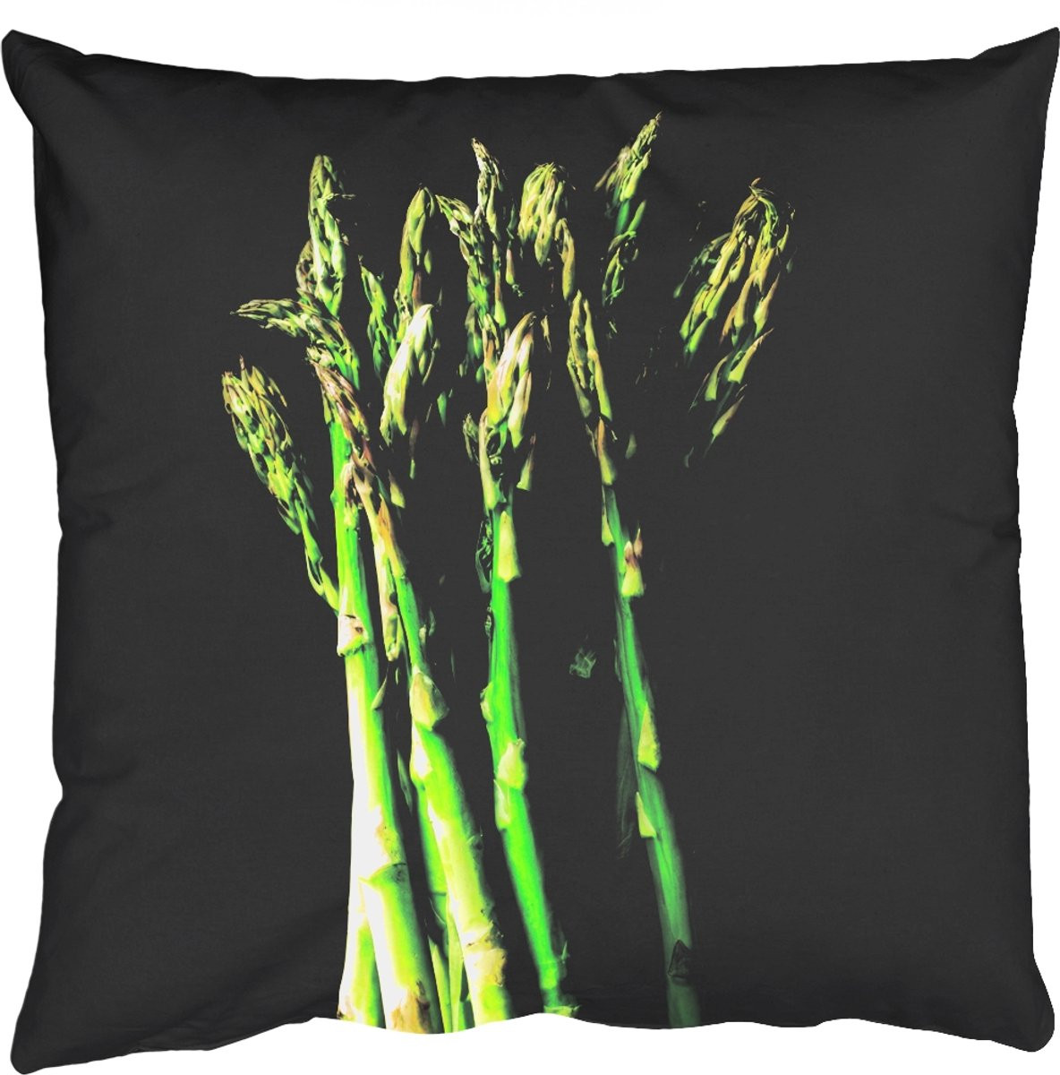 PillowMonkey Sierenkussen Asperges Felgroen 50 x 50 cm