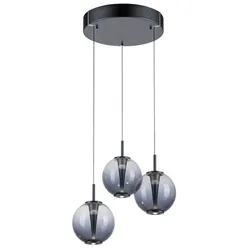 Neuhaus PURE LED-Pendelleuchte E-Infinity Metall Grau Grey