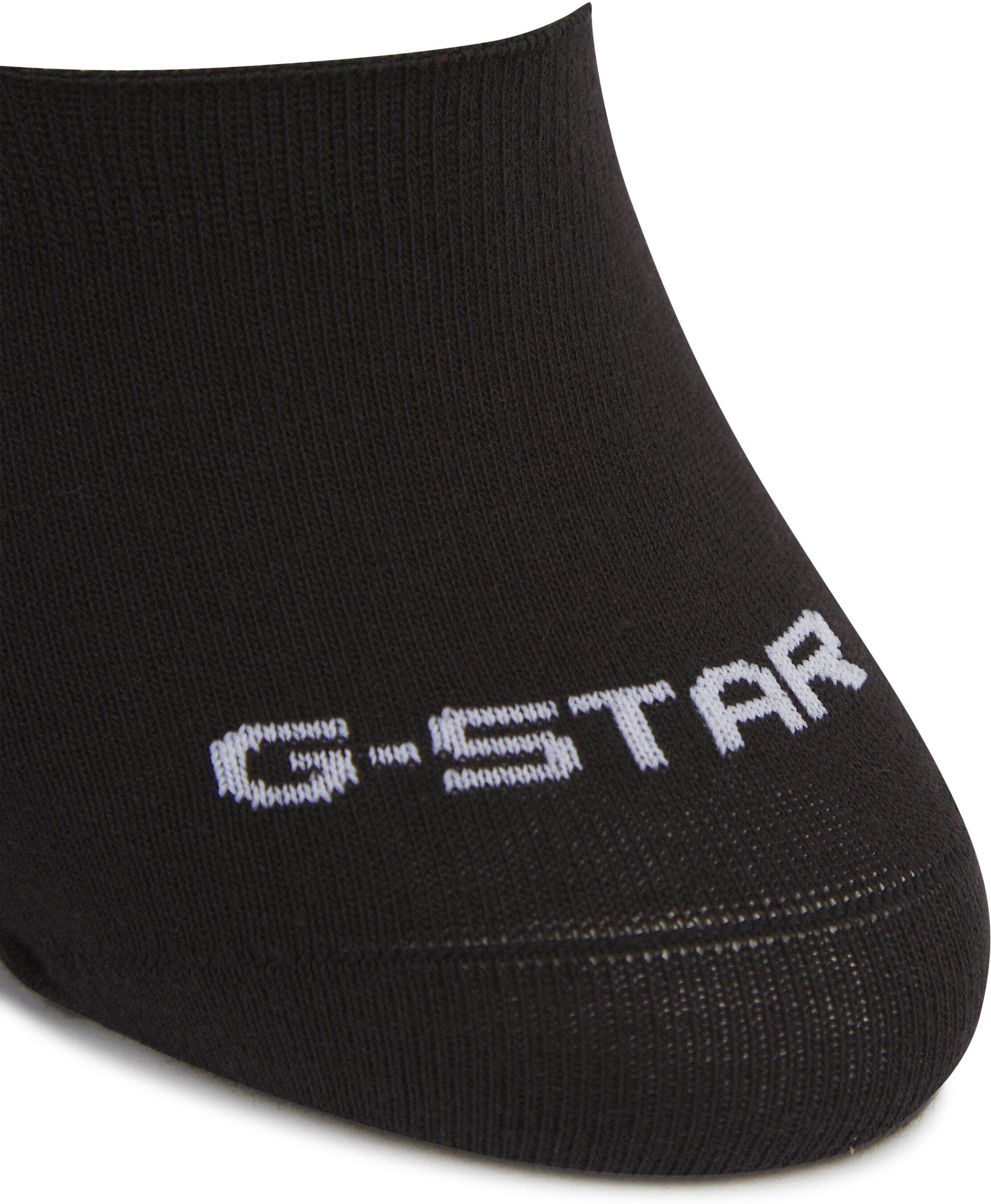 Füsslinge G-STAR "TONKA, 3 PACK INVISIBLE SOCK", Damen, Gr. 39-42, schwarz, Baumwollmischung, unifarben, elastisch, Socken Füsslinge schwarz 39-42