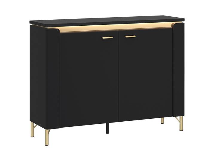 Kommode Norica Goldfarben/Schwarz B: 110,4 cm