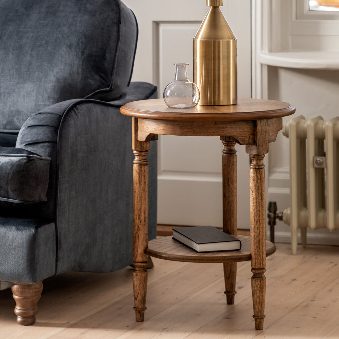 Rosalind Wheeler Cesaltina End Table Light Brown 60cm H X 47.5cm W X 47.5cm D