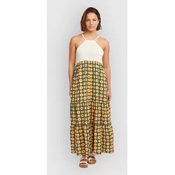 O'Neill O'Riginals Maxi Kleid green retro flower Gr. S