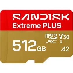 SANDISK EXTREME® PLUS MICROSD™ UHS-I-KARTE, Micro-SD Speicherkarte, 512 GB, 250 MB/s