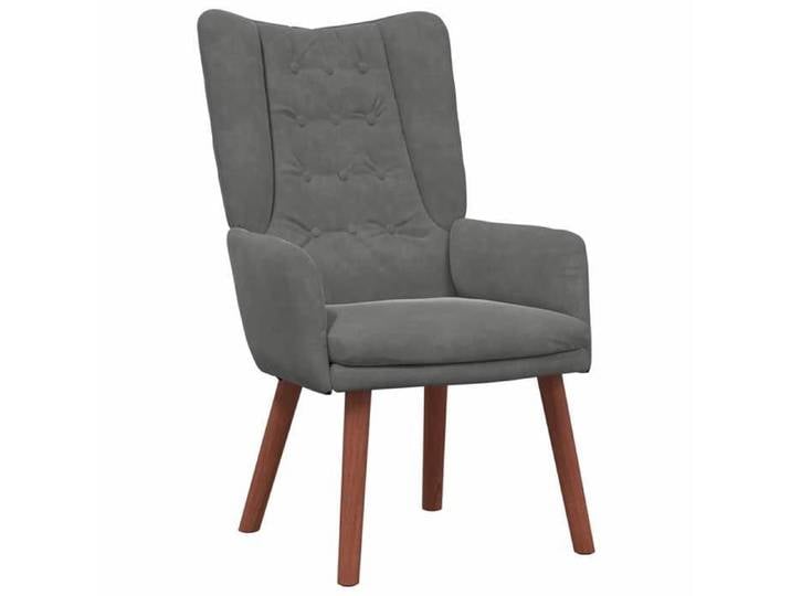 Sarazyj®Fauteuil salon - Fauteuil relaxant - 1 place - 63x67x94 cm - Gris foncé 63x67x94 cm Velours - 61400