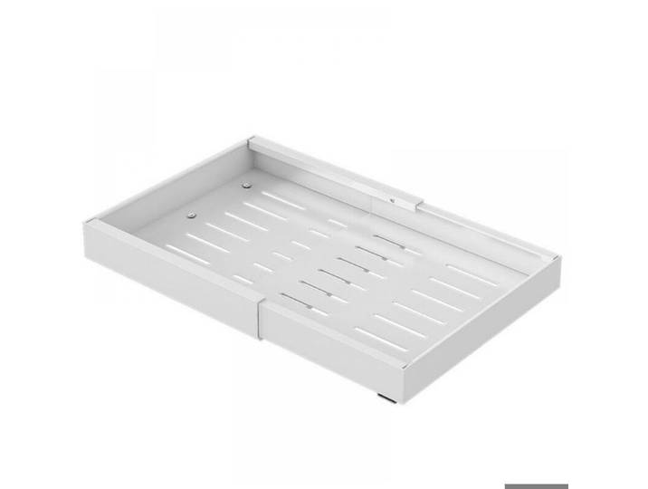 Tiroir coulissant tiroir rétractable tiroir coulissant cuisine plateau coulissant placard cuisine extensible de 32 à 52 cm (blanc)