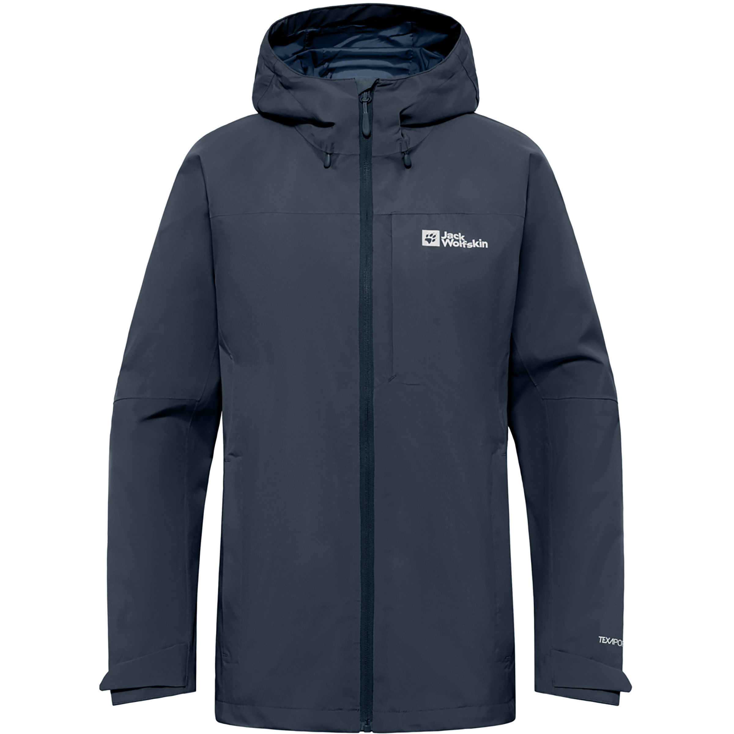 Jack Wolfskin Tempest 2l Damen Regenjacke blau Größe M Trekking Wasserdicht Wasserabweisend