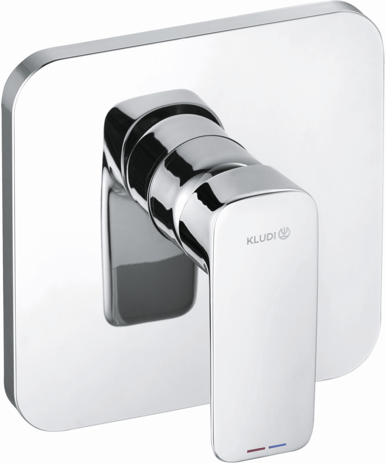 Kludi Pure & style trim set 406550575 chrome, mitigeur de douche encastré, montage mural