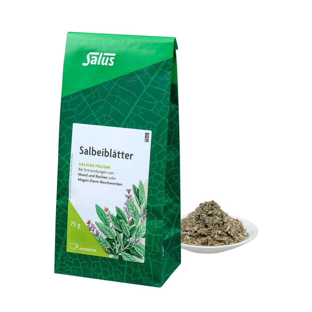 Salbeiblätter Arzneitee Salviae folium Bio Salus 75 g Tee