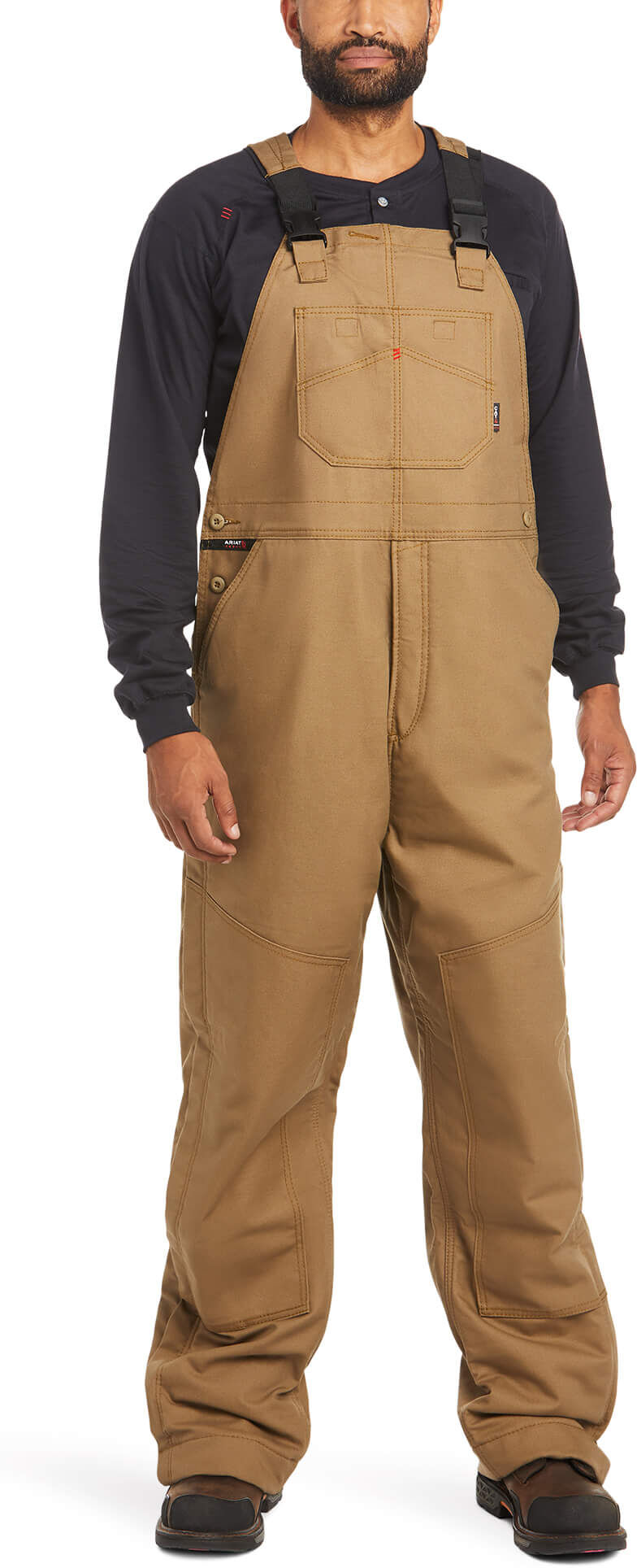 Men's Flame-Resistant Insulated Overall 2.0 Bib in Field Khaki, Size: XXL X 30 by Ariat