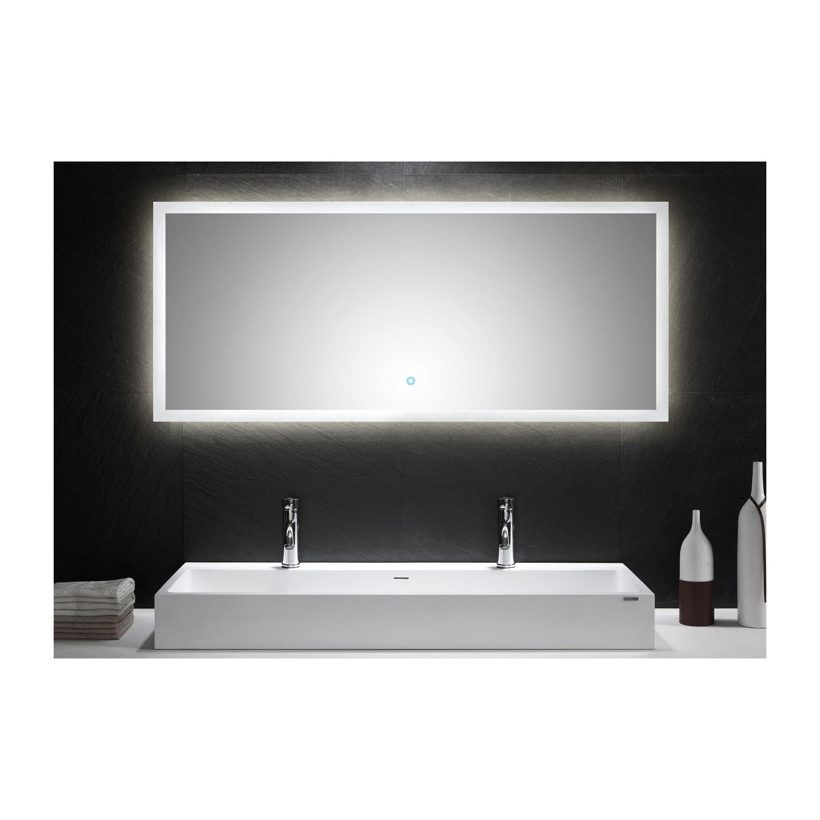 Posseik LED Spiegel 140x60 cm mit Touch Bedienung