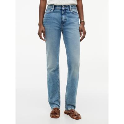 Slim-fit-Jeans TOMMY HILFIGER "SLIM NEW DOREEN LIGHT RW", Damen, Gr. 34, Länge 30, blau (new doreen light), Denim/Jeans, Obermaterial: 98% Baumwolle, 2% Elasthan, unifarben, slim fit lang, Jeans Slim-fit-Jeans, Baumwollmischung, slim fit