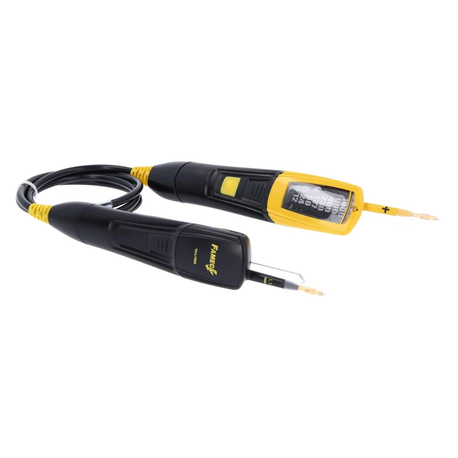 KS Tools Spannungsprüfer mit Schutzisolierung, zweipolig, mit akustischem Alarm, 12-1000 V (CAT IV 1000V, Spannungsprüfer) (117.0205)