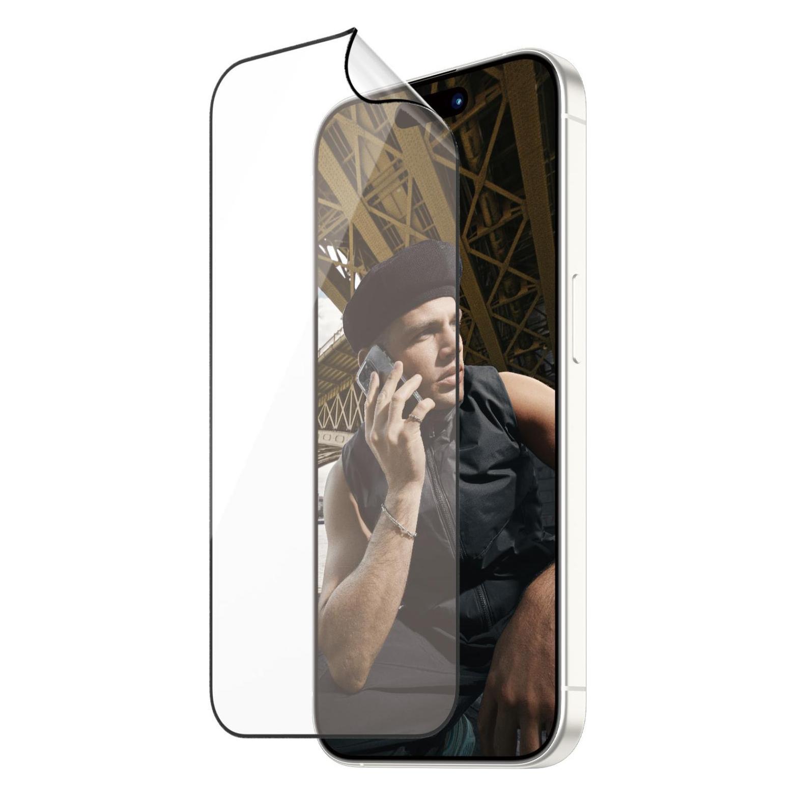 PanzerGlass MATRIX Screen Protector with D3O (1 Stk., Apple iPhone 15 Pro) (2818)