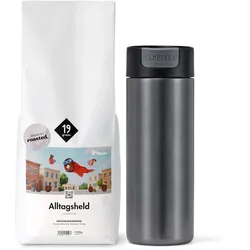Kaffee-Geschenkset „Alltagsheld to Camping„ – 1x 1kg Omni-Roast Ganze Bohne und Kambukka Becher