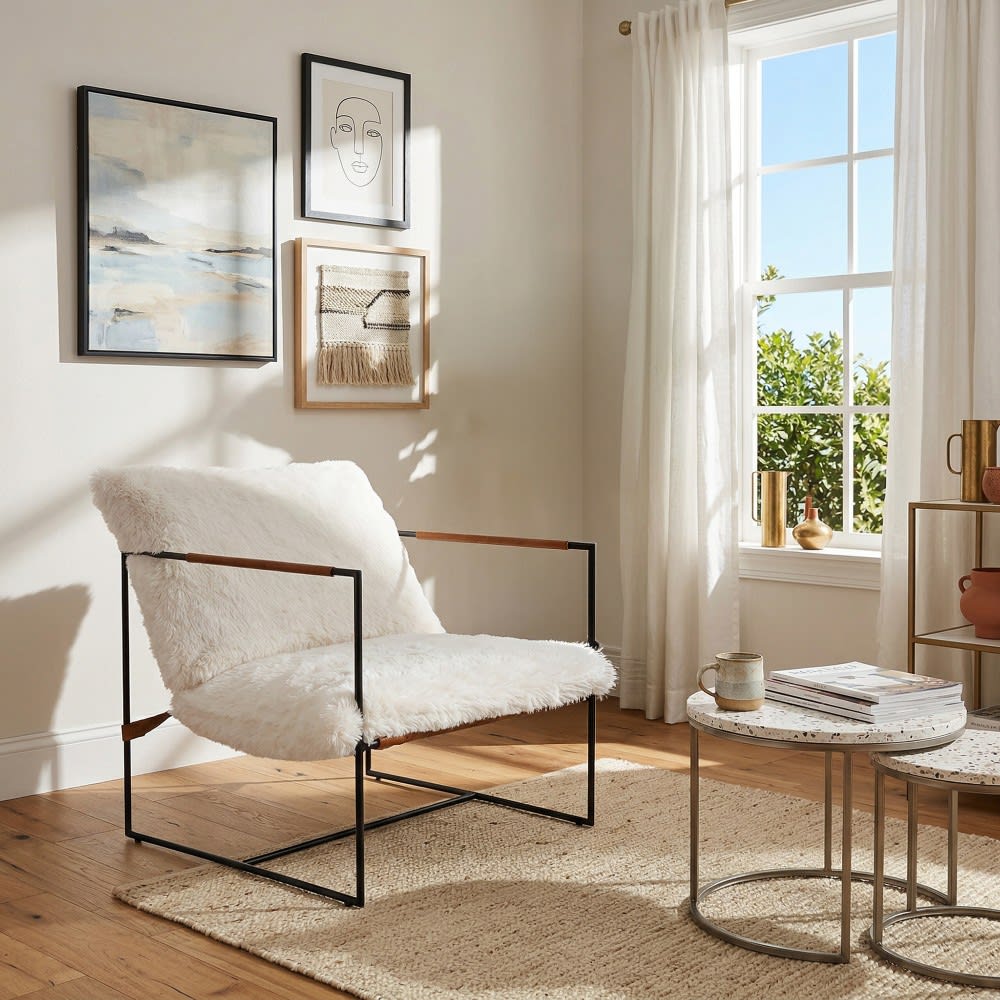 Weber industries Fauteuil lounge blanc Blanc 74x85x80cm