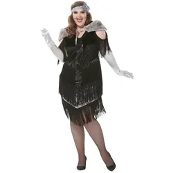 Charleston-Kostüm "Lady Noir" für Damen