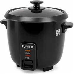 Furber Reiskocher REN 1.8 l, Schwarz, Dampfgarer + Reiskocher, Schwarz
