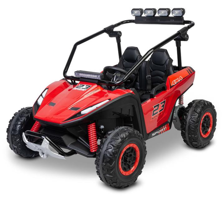 Kinder-Elektrobuggy Reptile Red, 3-8 km/h, Bluetooth, EVA-Räder, LED-Licht