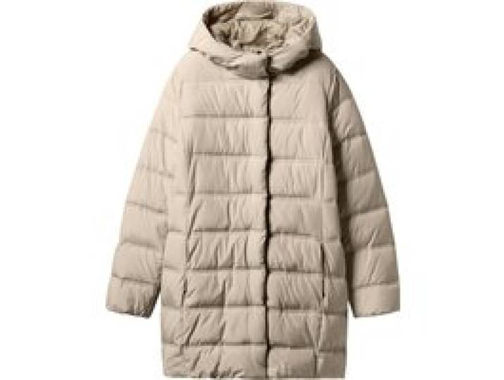 ESMARA® Doudoune longue thermique Premium femme (beige, M (38/40))