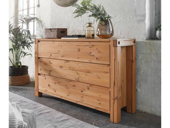 Kommode Barney 3 Schubkästen aus massiver Kiefer – 3%-Vorkasse-Rabatt
