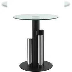 Lalee.Avenue Beistelltisch Janifer 200 Silber / Klar