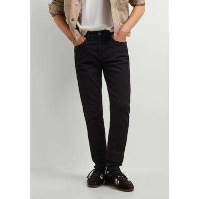 Skinny-fit-Jeans PEPE JEANS "skinny fit jeans SKINNY JEANS FINSBURY", Herren, Gr. 29, Länge 32, schwarz (clean deep schwarz), 93% Baumwolle, 6% Polyester, 1% Elasthan, Jeans