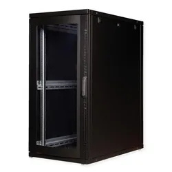 Roline 19-Zoll Serverschrank 26 HE (26 HE, 19 Zoll Rack), Serverschrank, Schwarz