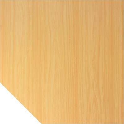 Hammerbacher Verkettungsplatte trapezform 120x120cm mit Fuß Buche/Silber