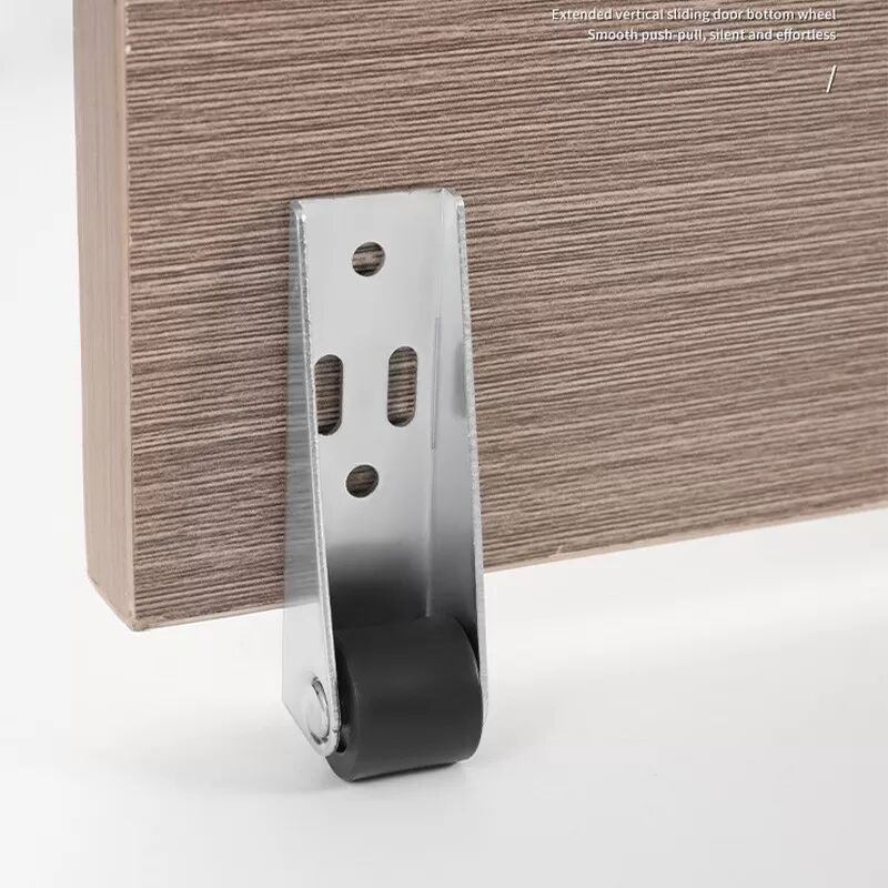 INF Poulie de porte coulissante verticale à 3 trous avec vis - Jeu de 4