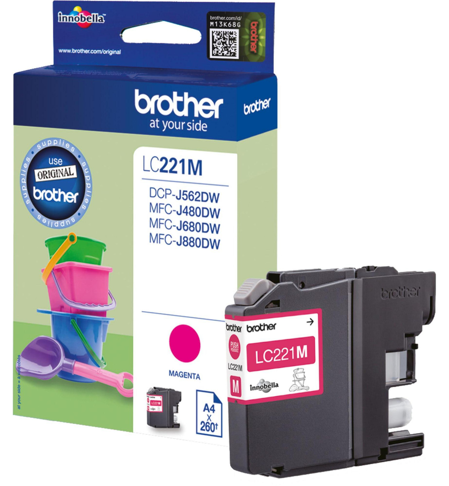 Brother LC221M Original Magenta Tintenpatrone