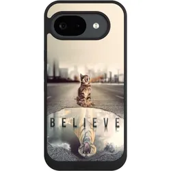 Nivocase Handyhülle für Google Pixel 10a Hülle NIVOpure Case Schwarz Motivation Tiere Tiger (Google Pixel 10a), Smartphone Hülle, Schwarz