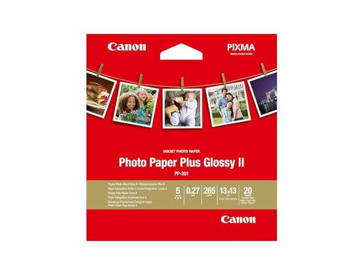 Canon PP-201 Papier Photo Brillant Format Carré 13x13cm (20 feuilles)