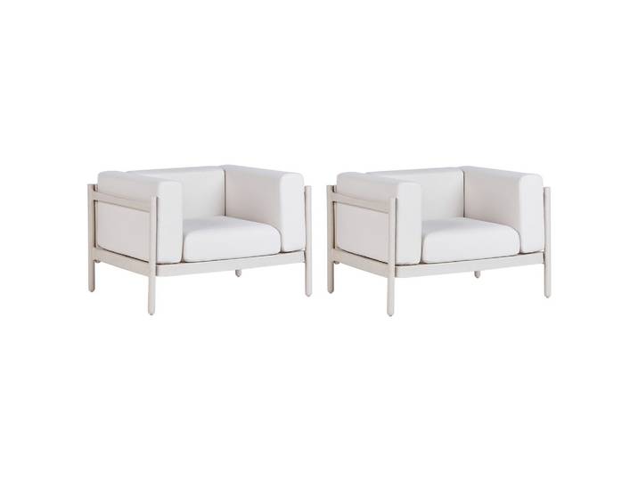 GARTENSESSEL 2er Set Beige Ferretti