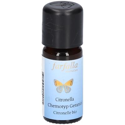 Farfalla Citronella CT Geraniol Bio Gr Cru 10 ml Ätherisches Öl