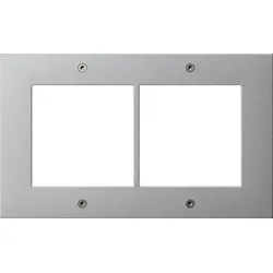 Gira Designrahmen 2fach alu 850265
