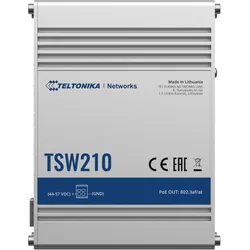 Teltonika TSW210 8-Port-Schalter (10 Ports), Netzwerk Switch, Schwarz