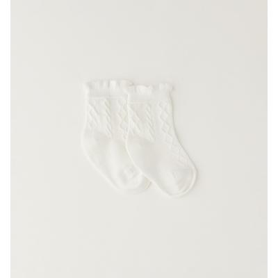 Socken IDO "GIRL ACCESSORIES", Damen, Gr. 21, weiß (sanftes weiß), Baumwolle, Socken Socken