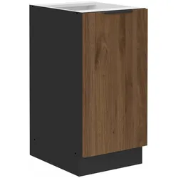Küchen Unterschrank 40 cm Küche MONZA Okapi Nußbaum Küchenzeile Küchenblock