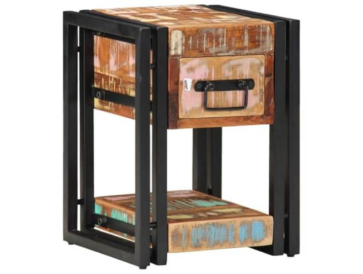 Heofavd Nachttisch 2er Set 30 x 30 x 40 cm Massivholz Beistelltisch