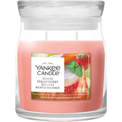 White Strawberry Bellini Signature Medium Jar 368g 2-Docht