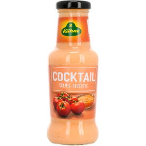Kühne Cocktailsauce cremig-fruchtig, glutenfrei, ohne Farb- & Konservierungsstoffe, in der Glasflasche, 250 ml