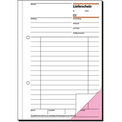 Sigel, Formular, Lieferscheinbuch (50x)