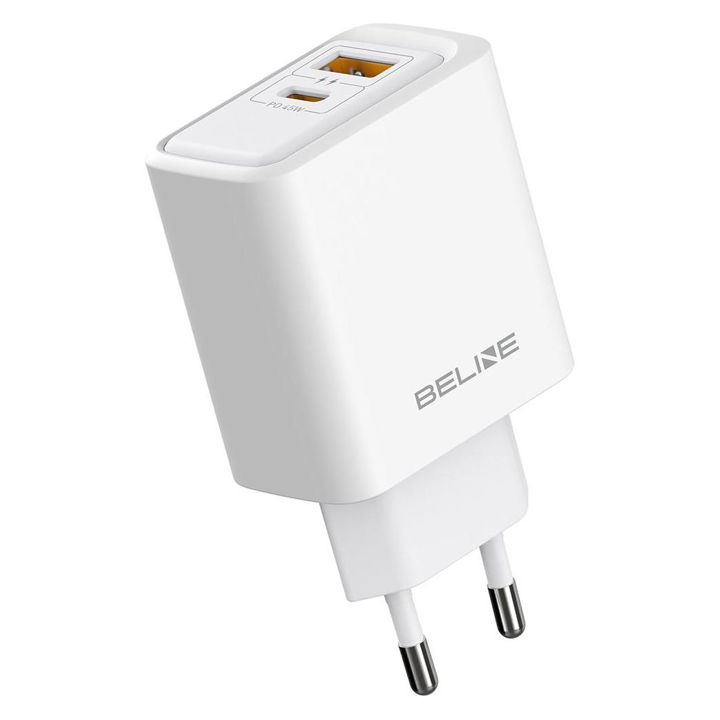 Beline Wall charger 45W BLN2CW45 white (45 W, 2 Ports) (BLN2CW45)