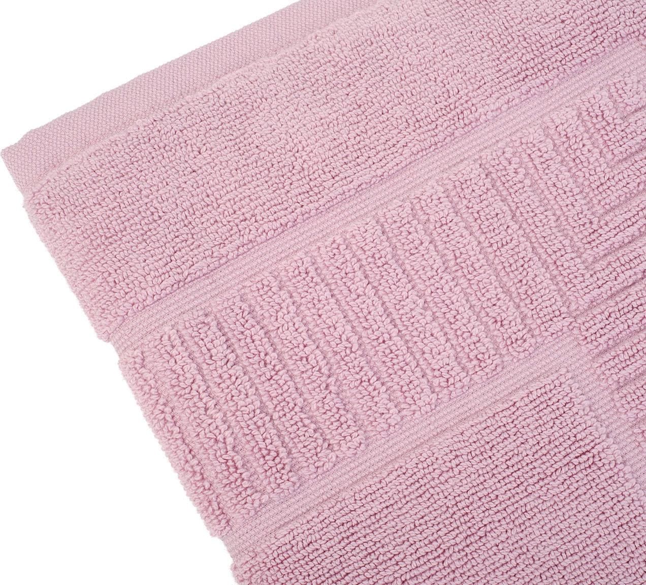 Badematte GÖZZE "BIO Frottier" Gr. 3, rosa (altrosa), H:7mm, Baumwolle (Bio-Baumwolle), Badematten, Badematte, Badvorleger, Frottier-Qualität, mit Bordüre