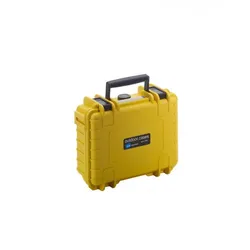 B&W International Outdoor Case Typ 500 Koffer gelb mit Schaumstoffeinsatz